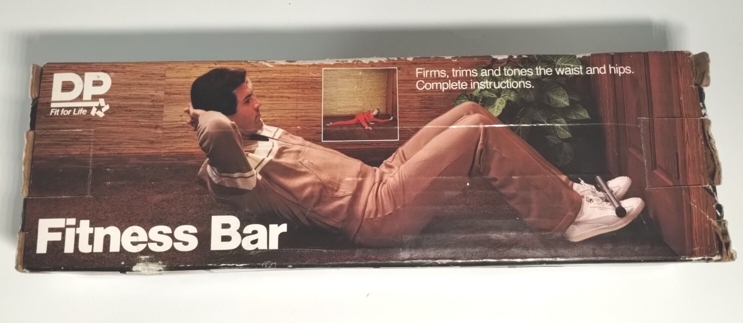 DP Fit For Life Fitness Bar 10-0820Easily Attaches To Door Open Box 1981 Vintage