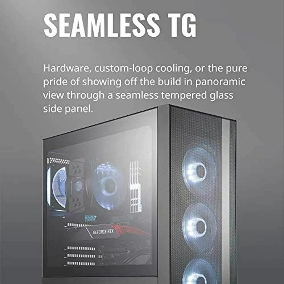 Cooler Master MasterBox NR600 ATX Mid-Tower, Front Mesh Ventilation, Minimal  - Image 3 of 4