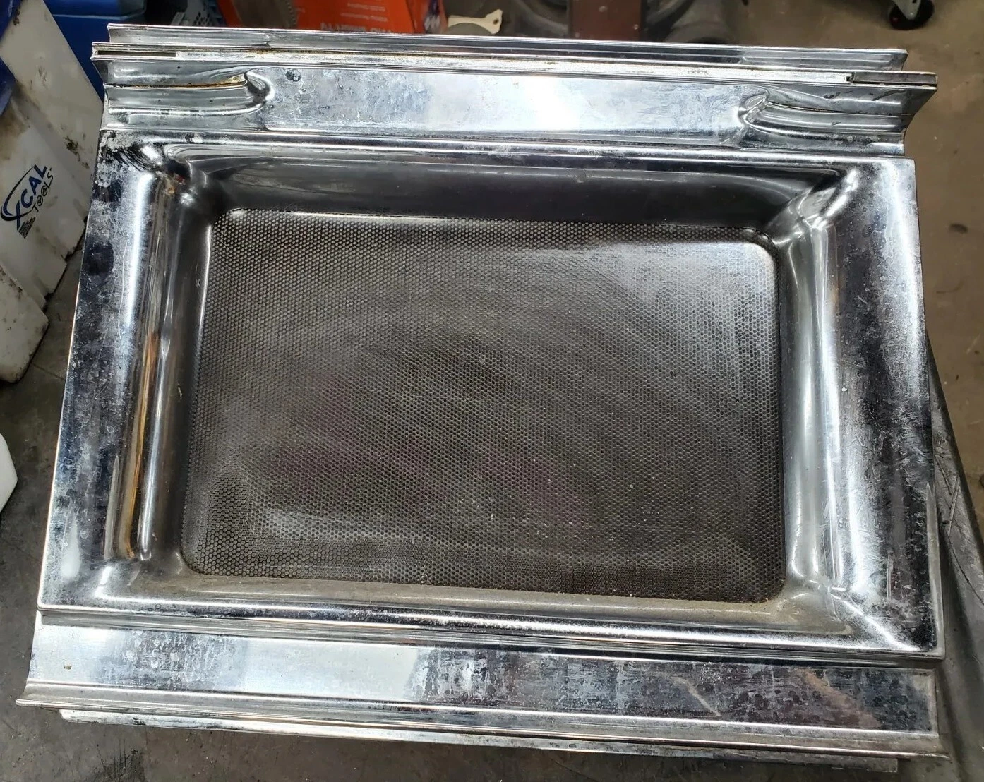 Amana Radarange RR-7 Door w Handle 14 x 16" Microwave Cookmatic 70s-80s Chrome