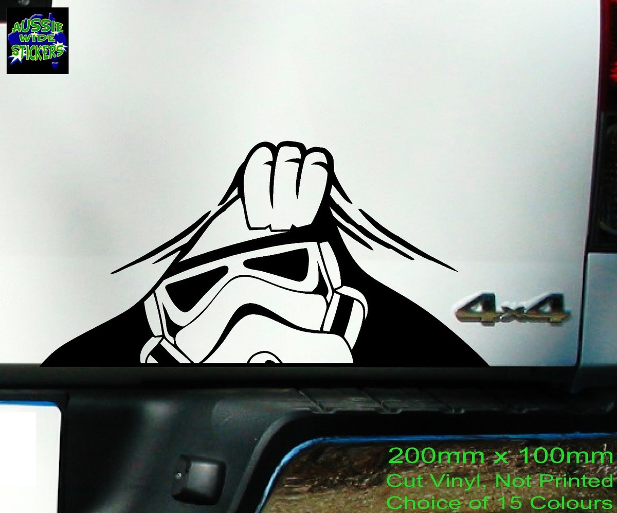 Autocollant Rigolo JDM Autocollant Storm Trooper Qui Regarde – Décal Star  Wars Humoristique Pour Voiture, Vitre Decal 43, image size:1200x997