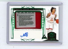 2022-23 Leaf Trinity Basketball Jalen Hood-Schifino Tag Patch Auto 5/20 SSP