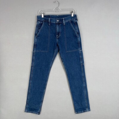 Levis Jeans Mens 29 Blue Denim 502 Hi Ball Tapered Classic Street Western Y2K