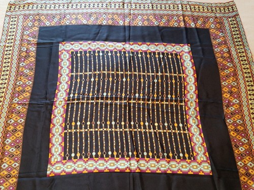NICOLE MILLER Studio Silk Scarf - geometic shapes & colors - Picture 2 of 3