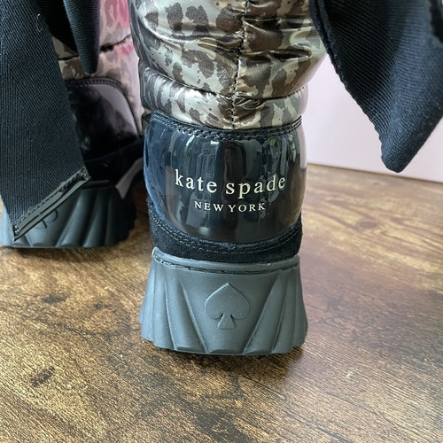 Kate Spade Frosty Boots Black / Gold - Size 6 - Picture 3 of 10