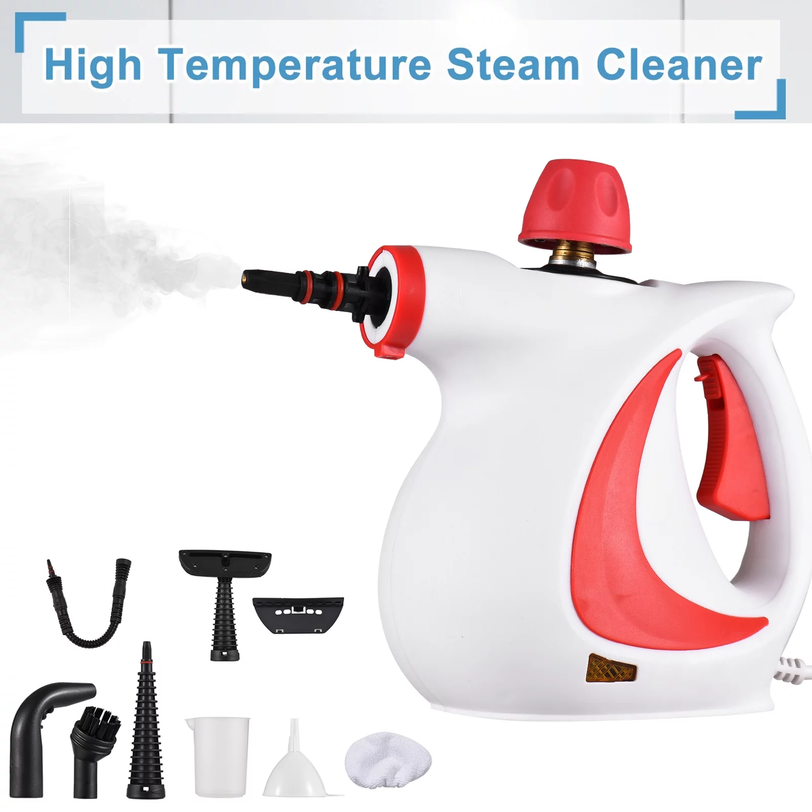 Eccouum Handheld Steam Cleaner 1050W High Temperature Pressurized Steamer for Cl-image