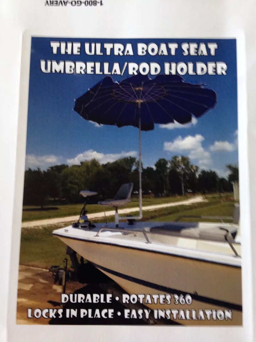 The Ultra Boat Seat Umbrella or Rod Holder water boating shade crabbing  pontoon