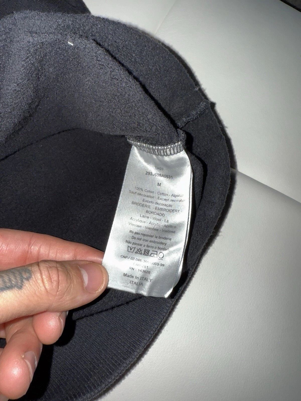 Felpa con cappuccio logo Dior