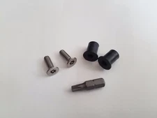 Antitheft Hardware Security for Subaru wrx sti front License plate cover holes