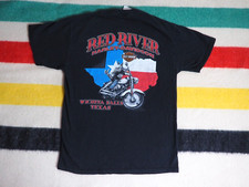VTG Y2k Harley Davidson Texas Armadillo Biker Faded Black USA Made Tee T-Shirt M