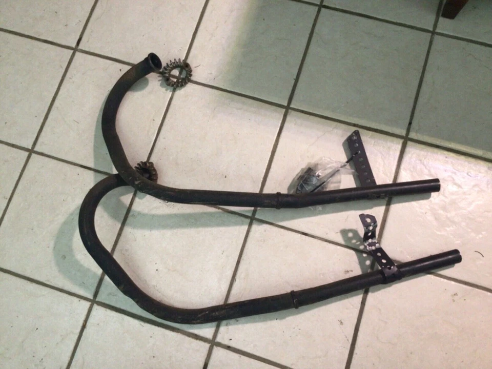 Honda Sl350 1972 tubos de escape 71 70 72 tubo recto Foto 2 de 4