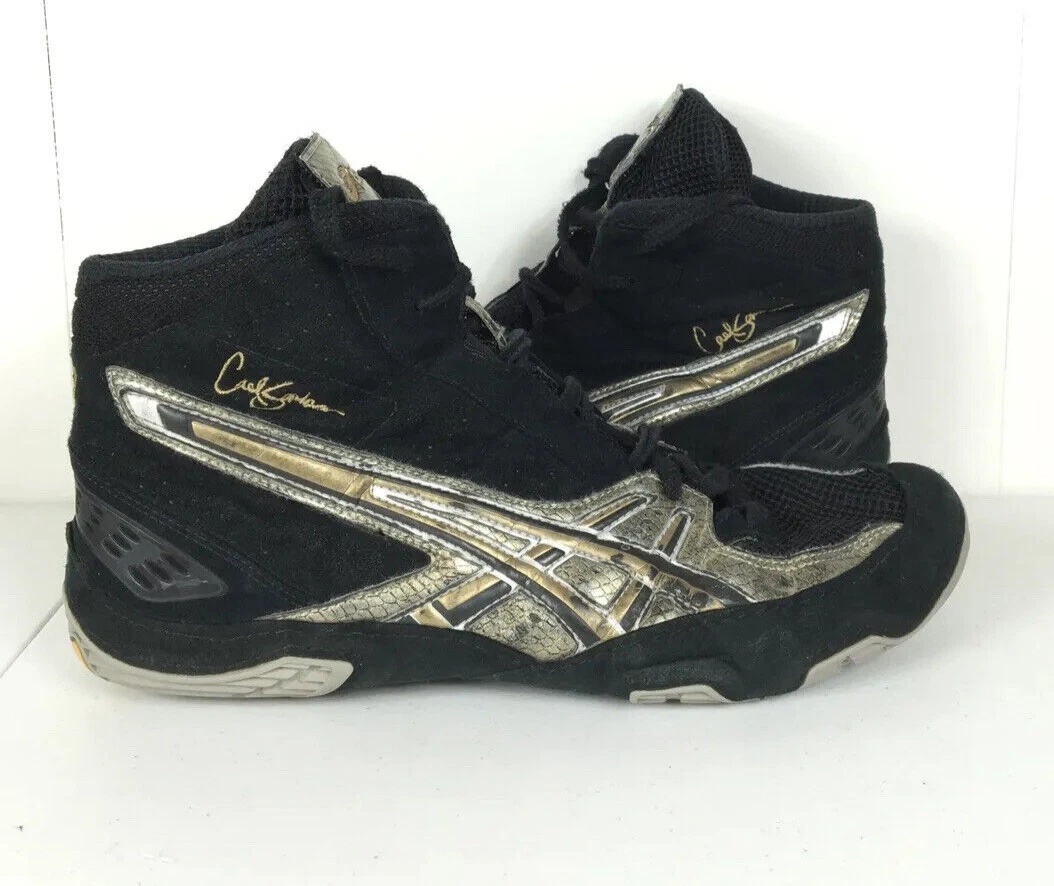 2007 Asics Cael Sanderson V3.0 Wrestling Shoes Size 12 Snake Skin