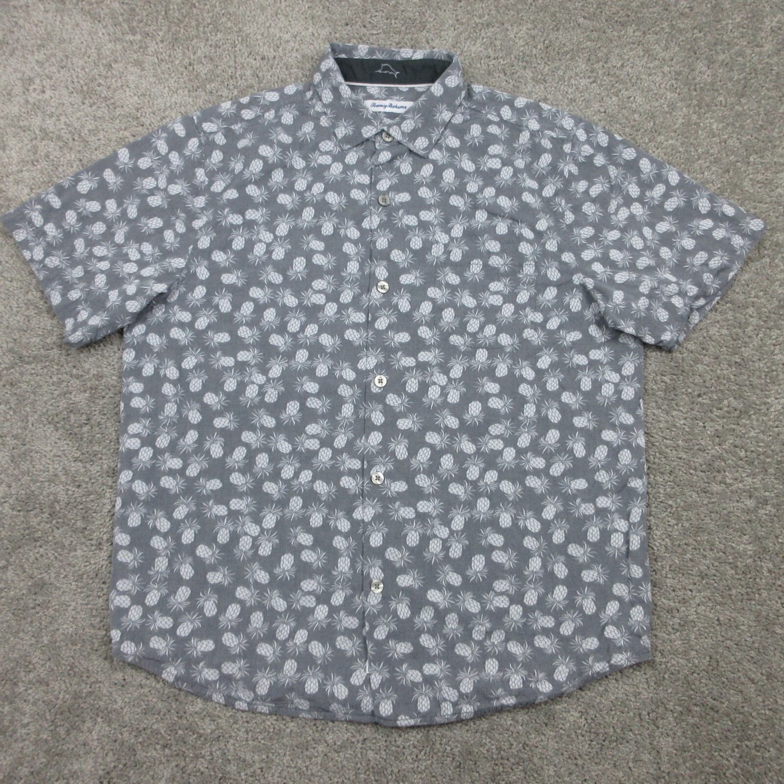 Tommy Bahama Shirt Mens Large Gray Geometric Pineapple Beach Button Up Collared
Opens in a new windo