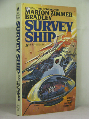 2nd,signed by author,Survey Ship by Marion Zimmer Bradley(1981) illust by Fabian
