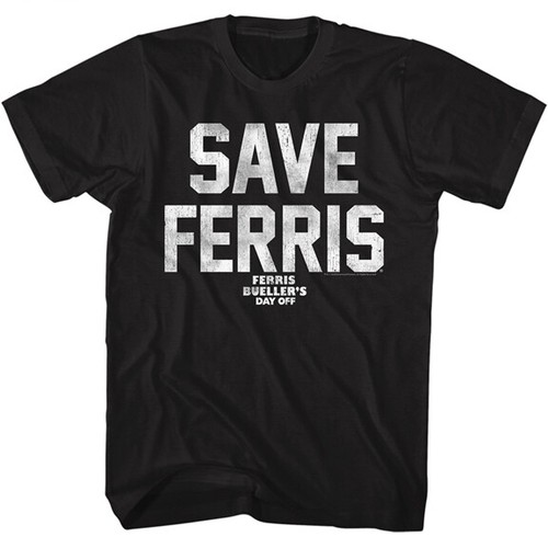 Ferris Bueller's Day Off Film SAVE FERRIS Logo Herren T-Shirt - Bild 3 von 3