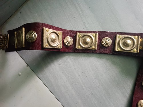 Tekije Belt with Apron Belt Hand Crafted Antique Reddish brown Christmas Roman - Picture 5 of 5