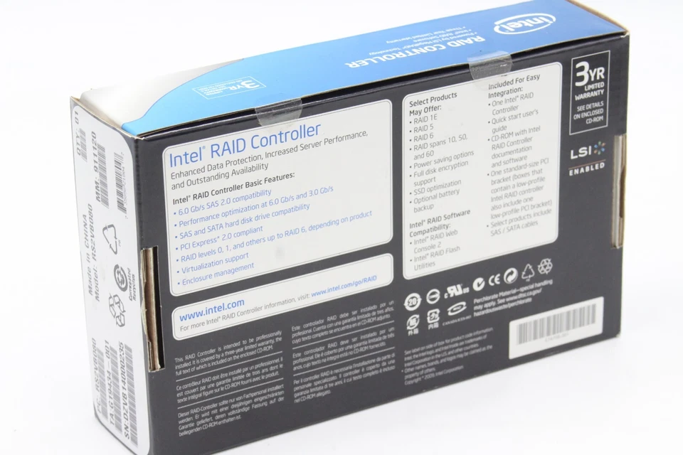 Intel Raid Controller RS2VB080 6 Gb/s SAS/SATA PCIe x8 Adapter Card HSL - Image 2 of 4