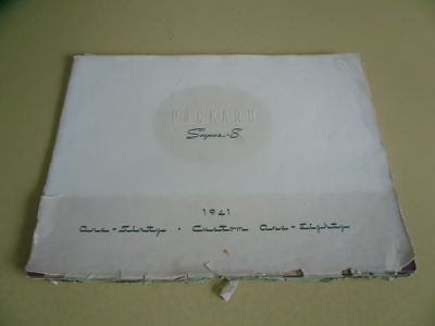 1941 Packard Super 8 160 and Custom 180 Sales Folder/Brochure