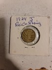 1924 J German Weimar Republic 5 Reichspfennig - AU — photo 1