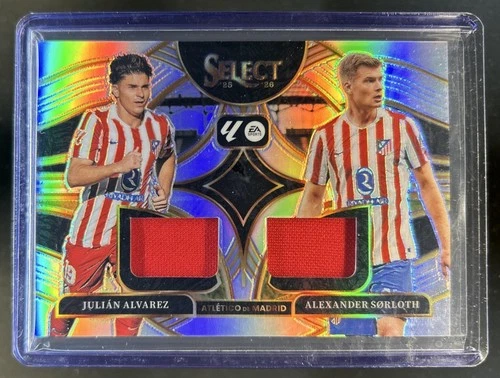 2025-26 Panini Select La Liga Alexander Sorloth Julian Alvarez Dual Jersey #2