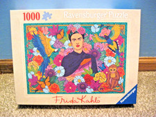 RAVENSBURGER 1000 PC PUZZLE FRIDA KAHLO'S PARADISE: PARROTS, MONKEY  FLOWERS 25