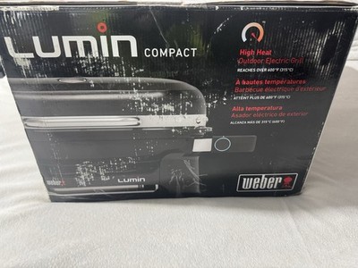Weber Lumin Compact Electric Grill Black 91010901 NEW Sealed Box