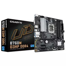 Gigabyte Motherboard B760 LGA1700 mATX DDR4 2x M.2 PCIe 5.0 x16 B760M D3HP DDR4