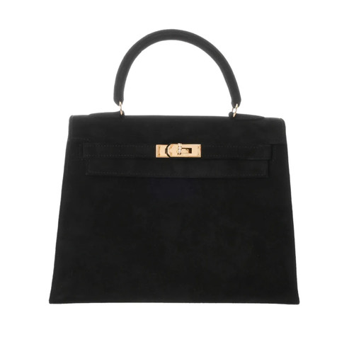 Hermes Kelly Handbag Black #WB012