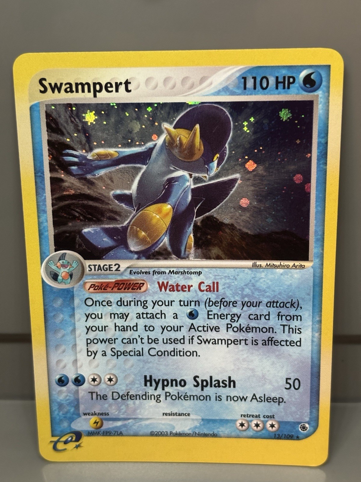 Pokemon TCG Swampert 13/109 Ruby and Sapphire Holo Vintage