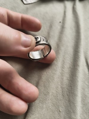 Gucci Ring (Interlocking G(ucci)) Garden Buckle Silver