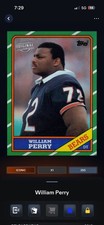 Topps DIGITAL NFL Collect/Huddle William Refrigerator Perry Originals RC 2016