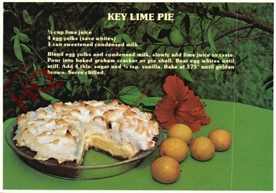 Ansichtskarte:: Rezept, Key Lime Pie