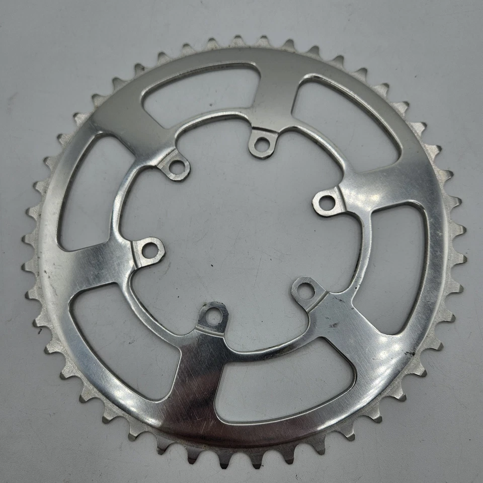 Винтажная передняя звездочка TA Specialties 47t, Франция, звездочка с 6 болтами, Eroica 80-е - Изображение 2 из 4