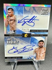 Topps Chrome Boxing # Jose Ramirez & Vergil Ortiz Dual Auto Autograph Card /75