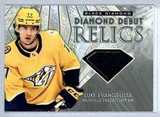 2023-24 UD Black Diamond Debut Relics Luke Evangelista Rookie Jersey #DD-LE