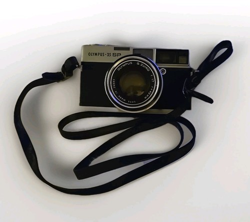Vtg Olympus 35 SP Rangefinder 35mm Film Camera 42mm f1.7 JAPAN Original Strap