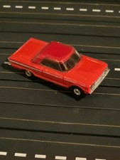 Aurora 1353 Tjet Thunderjet Ho Slot Car Red/Red/Black Hardtop 63 Ford Fairlane