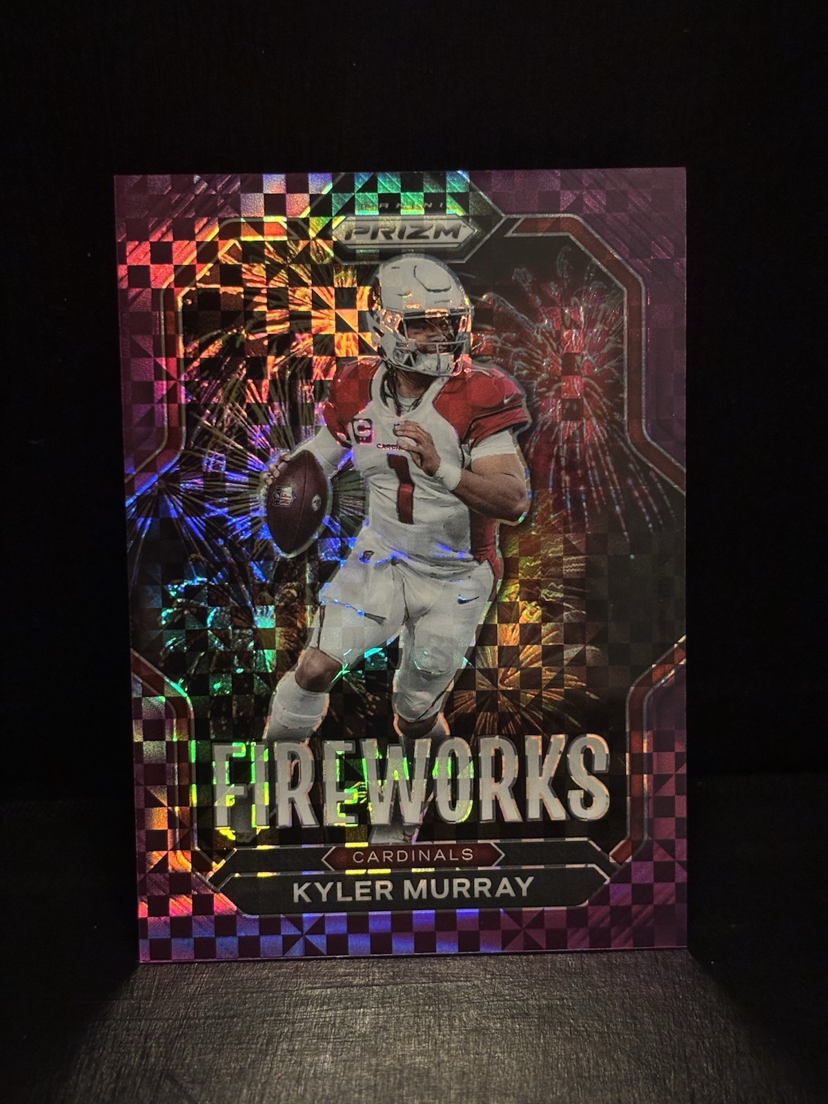 2022 Panini Prizm Kyler Murray #/49 Purple Power Fireworks #F6 Arizona Cardinals