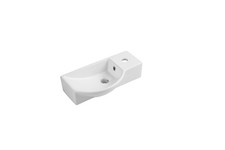 Image of Norma 460x240mm Ceramic Wall Hung Cloakroom Basin White