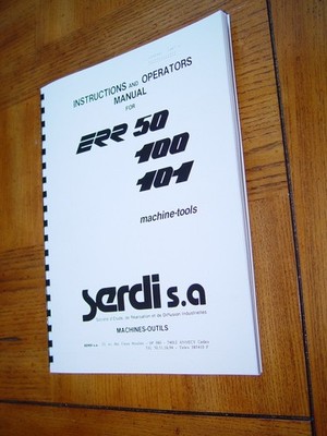 Serdi Model ERR 50 100 101 Manual