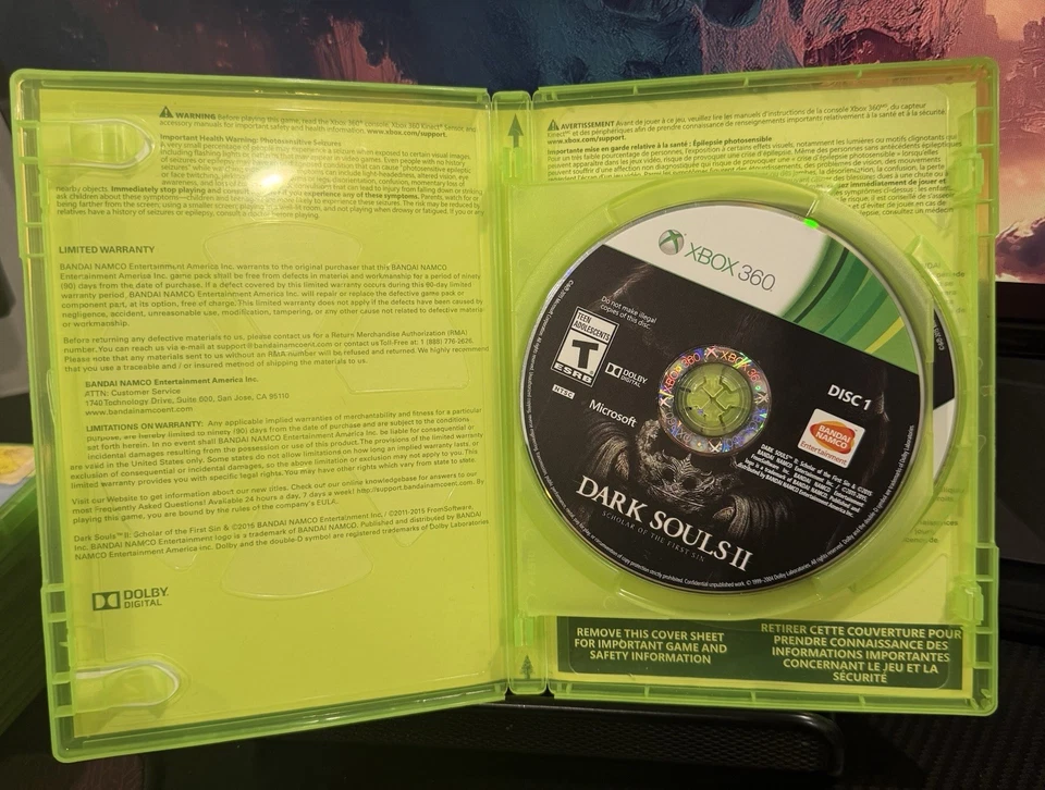 Dark Souls II Scholar of the First Sin Xbox 360 2-Disc Complete CIB Tested Works - Image 4 of 4