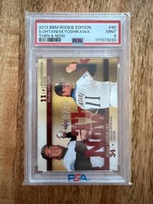 2013 BBM Rookie Edition Japan Shohei Ohtani and Yoshikawa Then & Now RC PSA 9