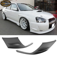 Fits 04-05 Subaru Impreza Wrx 2pcs Front Side Bumper Lip Cover Pu 2004 2005 Fits 04-05 Subaru Impreza Wrx 2pcs Front Side Bumper Lip Cover Pu 2004 2005