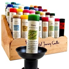 Crystal Journey Herbal Magic Reiki Charged 7" Pillar Intention Candles USA Made