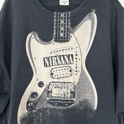 Vintage Nirvana Guitar T-shirt Men's 2XL Y2K Dave Grohl Kurt