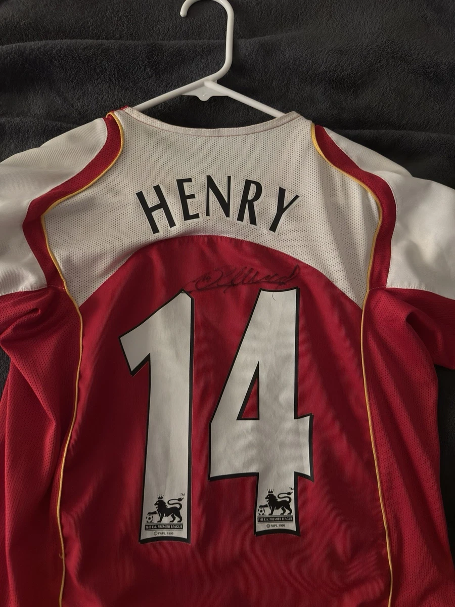 Nike Arsenal #14 Thierry Henry Signed Soccer Jersey Original | eBay