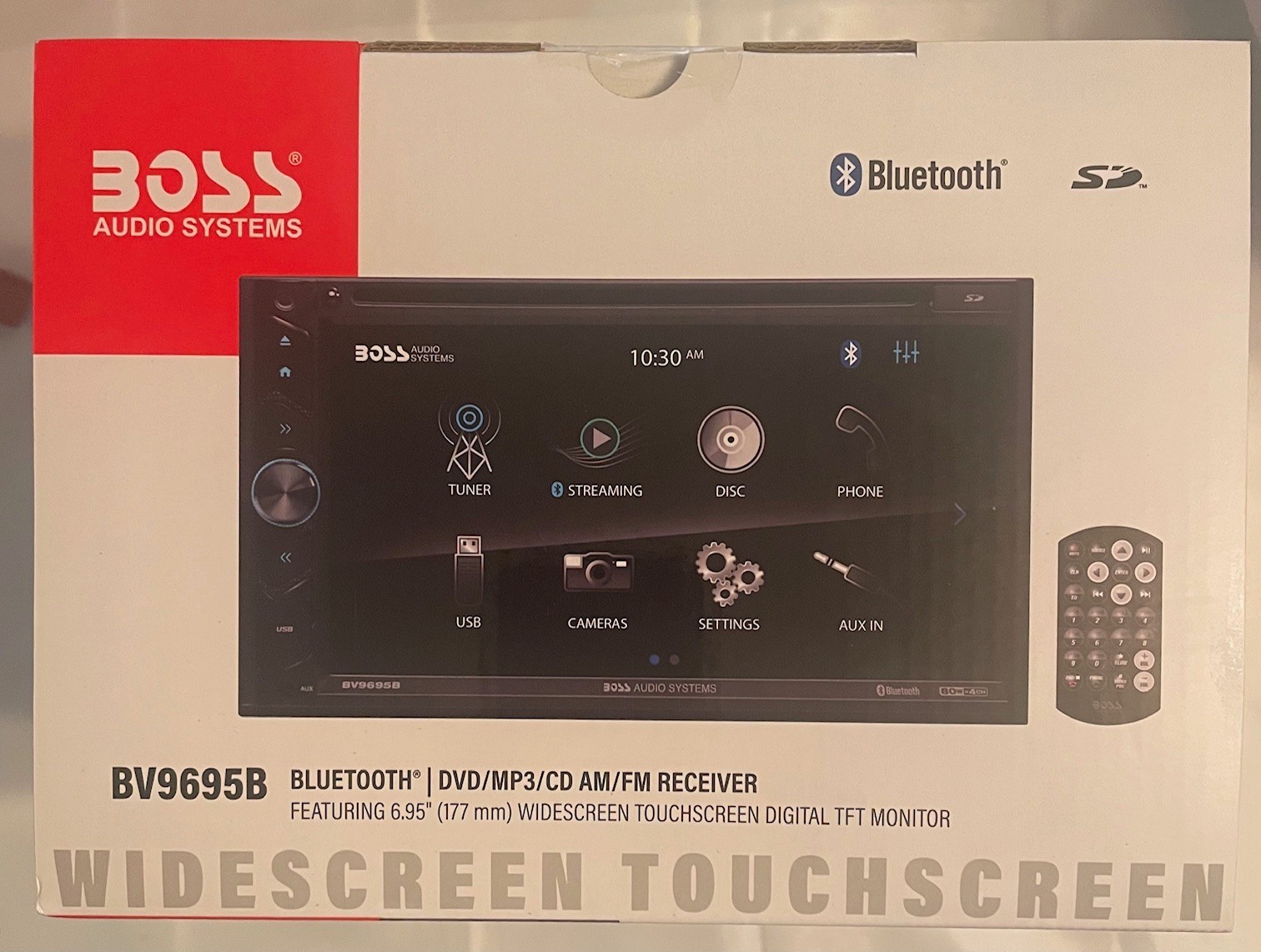 Boss Audio Systems DVD MP3 CD AM FM - BV9695B - 6.95 Inch To