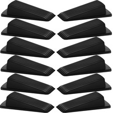 Beieverluck 12 Pack Door Stoppers for Bottom of Door Rubber Door Stop Wedge S...