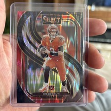 2024 Panini Select - Premier Level Joe Burrow #127 Black & Red Shock Prizm