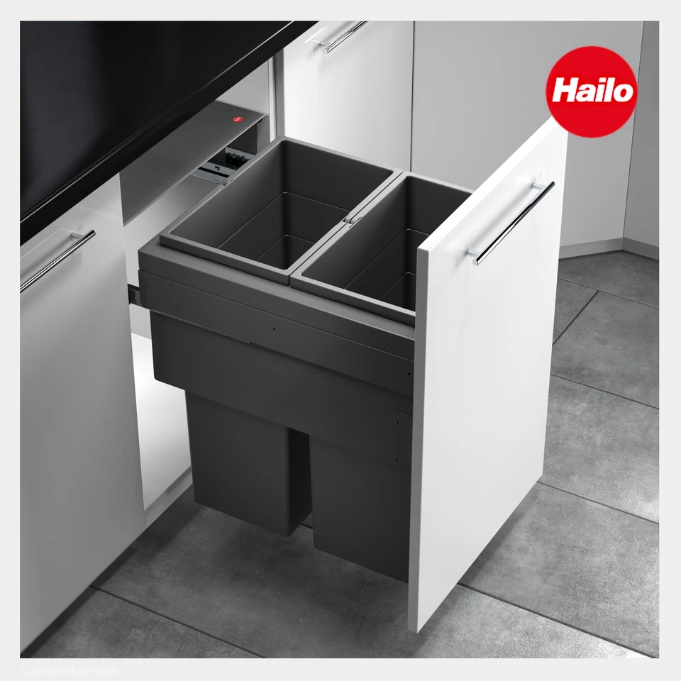 Hailo Euro Cargo 450 Einbau-Mülleimer 70L Einbau Mülleimer Abfallsammler 3619821 - Bild 3 von 4
