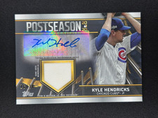 Kyle Hendricks 2021 Topps Postseason Performance Game Used Relic AUTO /30 CUBS